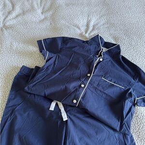 J. Crew Cotton Short Sleeve Pajama Set | Size XL